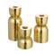 Hello Honey® Antique Gold Hammered Metal Taper Candle Holder Set